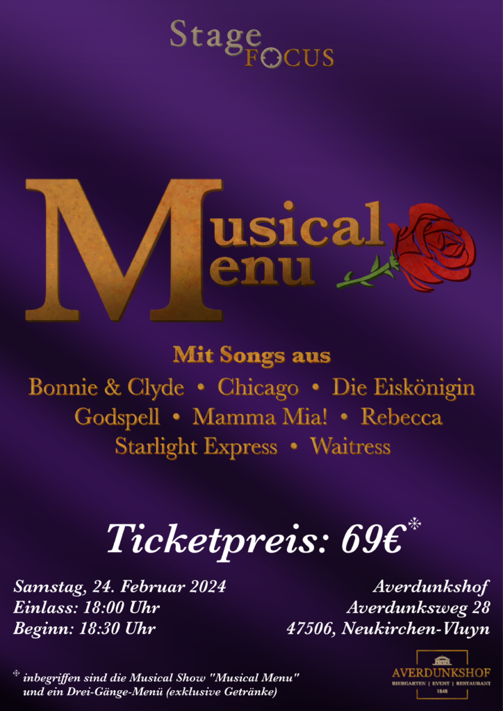 Musical Menu im Averdunkshof